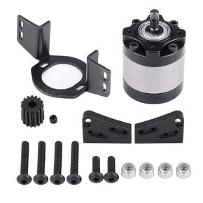 RC Car Gearbox & Motor Mount, RC Crawler Gearbox Transmission Case with Gear Motor Mount for D90 1/10 Scale RC Crawler Car