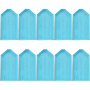 20 Pcs Plastic Diamond Painting Trays Small Bead Sorting Tray Diamond Art Organizer Tray Rhinestone Storage Tray Cross Stitch Tray for DIY Craft