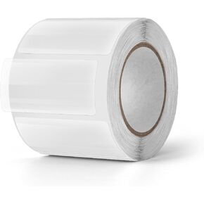 500 PCS Rectangle Clear Seal Stickers 3 ×5 Inches Vinyl Transparent Self-Adhesive Wafer Labels Dot Waterproof Roll Decal for Envelopes Boxes Packages Gifts