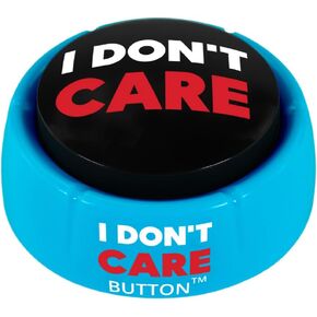 Talkie Toys Products I Don't Care Button - Plays 8 Hilarious I Don't Care Sayings - Funny Talking Button for IDC Moments, Office Humor and Stress Relief