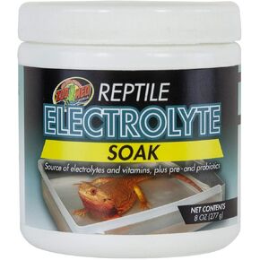 Zoomed Reptile & Amphibian Electrolyte Soak (8oz) & Includes DBDPet Pro-Tip Guide - Great for Beardies, Chameleons, and Geckos After Laying Eggs!