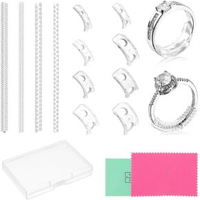 JIEYAO Ring Sizers for Loose Rings Invisible Ring Size Adjuster Fit Any Rings Various Sizes of Ring Sizer, Insert and Spiral Ring Adjuster