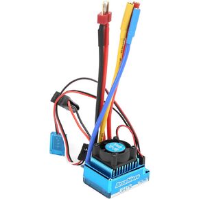 Dilwe RC Brushless ESC RC Car Parts, 120A ESC 5.3V/ 5A Bec Output Electric Speed Controller for 1/10 1/12 RC Car Boat Accessory RC Accessories