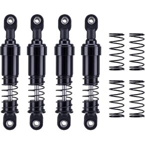 90mm Metal 1/10 RC Crawler Shocks Absorber Springs Pre-Oiled for Gen7 Gen8 SCX10 1/10 TRX4 Upgrades (Black)