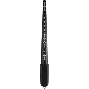 The Beadsmith Half-Round Finger Gauge – U.S. Sizes: 1-13, Full and Half Sizes – Plastic Rings with Marked Measurements – Tool for Measuring Fingers and Determining Ring Sizes