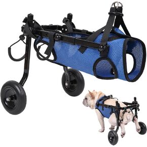 Small Dog Wheelchair for Back Legs, Adjustable Dog Wheelchairs - Mobility Aids for Disabled Pets, Dog Leg Brace and Hip Support