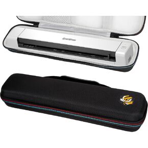 Scanner Travel Case Compatible with Brother DS-640, DS-740D, DS-720D, DS-940DW, Doxie Go SE Duplex Compact Mobile Document Scanner Storage Bag