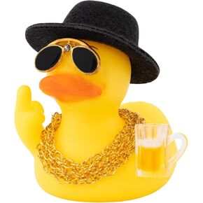 wonuu Rubber Duck Car Ornament Funny Office Gifts Duck Car Dashboard Decorations Quirky Decor Duck Rubber Ducky Funny Car Accessories