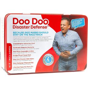 Doo Doo Disaster Defense - 7 Item Shart Survival Kit - Funny Poop Prank Gag Gift - Poo Emergency Kit - Novelty Fart Potty Pack