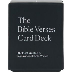 100 Bible Verse Cards | Scripture Cards with Bible Verses | Bible Scripture Cards | Inspirational Prayer Cards | Most Quoted Bible Verses Deck for Memorization & Bible Study | Faith Memory Cards