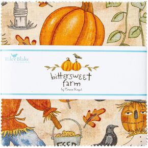 Bittersweet Farm Riley Blake 5-inch Stacker, 42 Precut Fabric Quilt Squares by Teresa Kogut