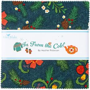 Heather Peterson in from The Cold 5"" Stacker 42 5-inch Squares Charm Pack Riley Blake 5-14860-42, Assorted