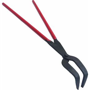 Simond Store 36" Graphite Hinged Blacksmith Tong for Foundry - Hinged Metal Tongs for Clay Graphite and Graphite Crucibles - Heavy Duty Steel Tong for Metal Melting, Refining, Casting Gold & Silver