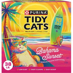 Purina Tidy Cats Bahama Sunset Scureding Clumping Cat Sterter Road Formula - 38 LB. Box