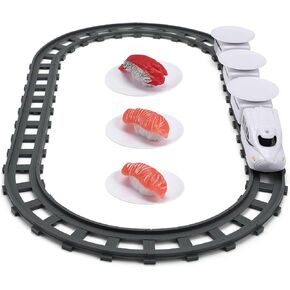 Electric Sushi Train Toy Set - 1 Conveyor Belt Sushi Creative Train Plaything for Kids. Household Sushi Holder with Sushi Train Electric Train Toy and Sushi Toy Track. Grate for Imaginative Play and