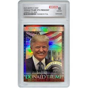 Donald Trump 47th President Hologram Trading Card - Perfect Political Gift for Trump Supporters and Patriotic Americans | The #1 Trump Gifts, Trump 2024