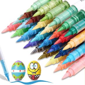 126 Colors Acrylic Paint Markers, Soft Brush Tip Acrylic Paint Pens for Paper, Rock Painting, Glass, Mugs, Fabric, Water Based Drawing Marker Set, Acrylic Painter Ink