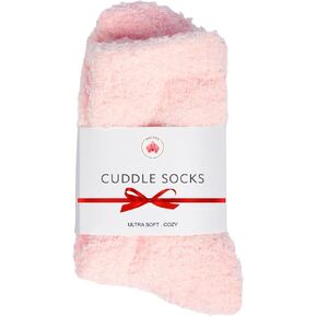 Cloud Socks for Women & Men - Light Beige Socks - Unisex Fit Microfiber Sleep Socks for Men & Women - Ultra Plush, Luxurious, & Cozy Socks - Machine Washable Super Comfy Socks - 2 Pairs