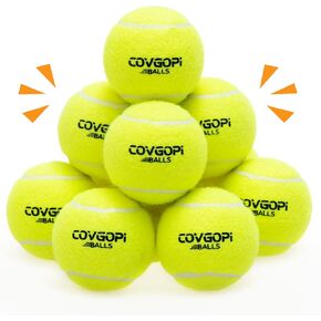 Dog Tennis Balls - 12 Pack Squeaky Interactive Dog Toys Balls for Training Exercise Playing Indoor Outdoor - 2.5" Funny Rubber Dog Balls for Small Medium Large Dogs