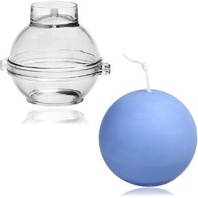 MILIVIXAY 1PC 4inch Plastic Sphere Candle Molds.