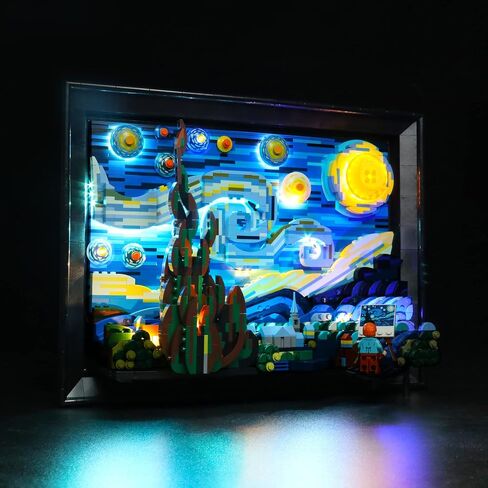 LED Lighting Compatible with Lego Vincent Van Gogh - The Starry Night 21333, Light Kit Compatible with Lego 21333, Giving Light to Model, NOT Included The Model Set(RC Model) in Kuwait