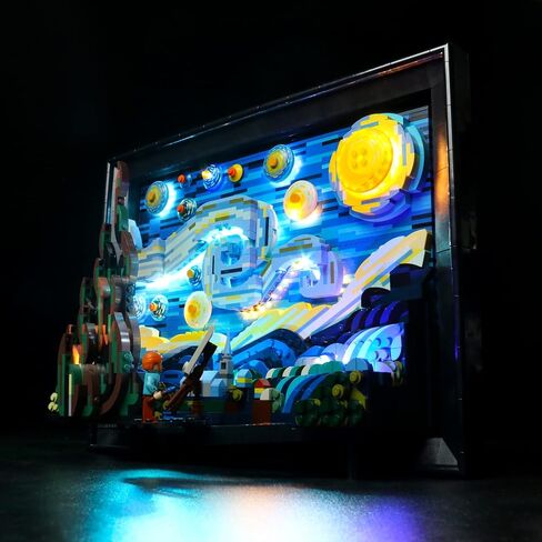 LED Lighting Compatible with Lego Vincent Van Gogh - The Starry Night 21333, Light Kit Compatible with Lego 21333, Giving Light to Model, NOT Included The Model Set(RC Model) in Kuwait