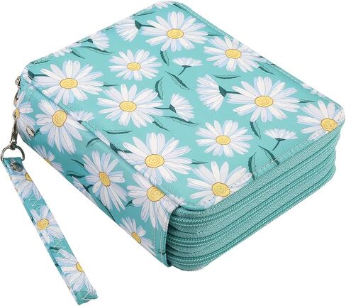LBXGAP PORTABLE 72 SLOTS PENCIL CASE Organizer مع نمط الطباعة للأقلام المائية أو العلامات ، منظم حالة قلم رصاص للفنان in Kuwait