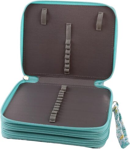LBXGAP PORTABLE 72 SLOTS PENCIL CASE Organizer مع نمط الطباعة للأقلام المائية أو العلامات ، منظم حالة قلم رصاص للفنان in Kuwait
