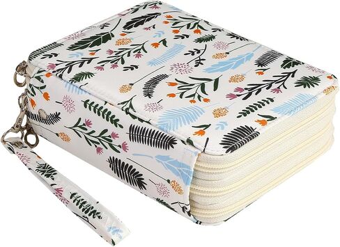 LBXGAP PORTABLE 72 SLOTS PENCIL CASE Organizer مع نمط الطباعة للأقلام المائية أو العلامات ، منظم حالة قلم رصاص للفنان in Kuwait