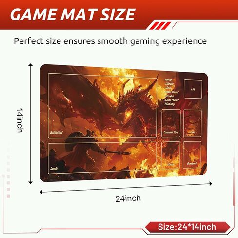 MTG DND Play Mat Game Mat - 3MM Thick High-Density Non-Slip Surface, Stitched Reinforced Edges for Magic playmats, DND Tabletop RPG, TCG Card Games (Stellar Ridge Mirage) in Saudi Arabia