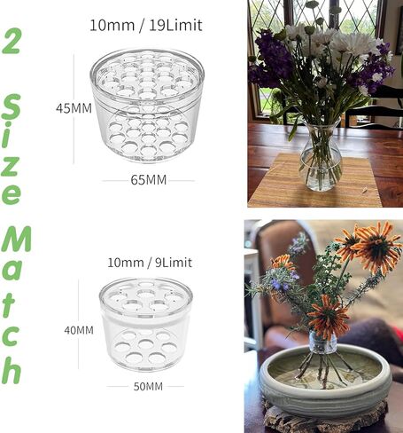 حامل الجذعية Ikebana الحلزوني ، حاملان حلزوني الجذعية للزهور ، DIY Boudquet Kit Spiral Ikebana STEM حامل للزهور S+L Clear in Saudi Arabia