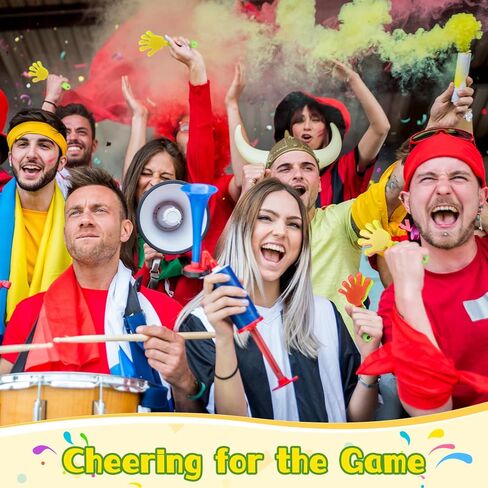 Lenwen 100 Pcs Hand Clappers Noisemakers 7.5 Inch Plastic Noise Makers Party Favors Cheering Noise Maker Noisemakers for Sporting Events Football Basketball Game Birthday Noisemaker Party in Kuwait