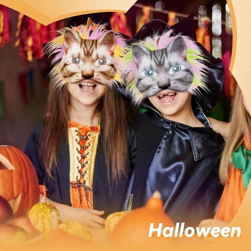 Therian Mask Kit - Cat & Fox DIY Blank Animal Masks for Masquerade Cosplay Party in Saudi Arabia