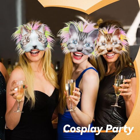 Therian Mask Kit - Cat & Fox DIY Blank Animal Masks for Masquerade Cosplay Party in Saudi Arabia