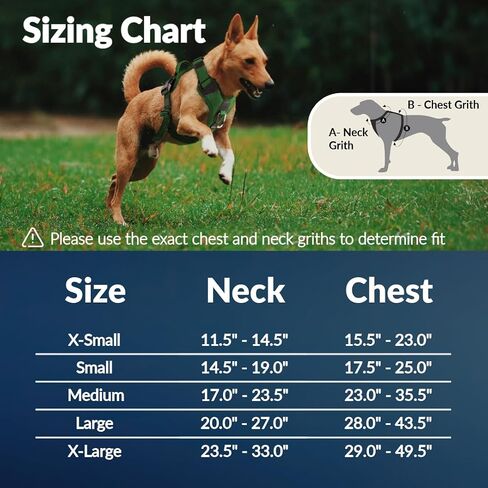 No Pull Dog Harness - Durable Polyester Puppy Harness with Front Anti-Pull Loop, Reflective Strips, and Quick-Release Clips for Small, Medium, and Large Dogs (Forest Green, Medium) in Kuwait