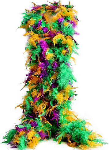 Tharaht Chandelle Feather Boa 19 Color-38G/55G100G 2 Yard Dancing Party Halloween Costume Decoration Feathers BOA in Kuwait
