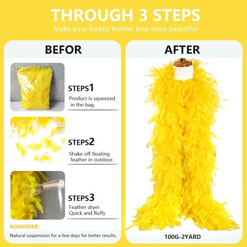 Tharaht Chandelle Feather Boa 19 Color-38G/55G100G 2 Yard Dancing Party Halloween Costume Decoration Feathers BOA in Kuwait