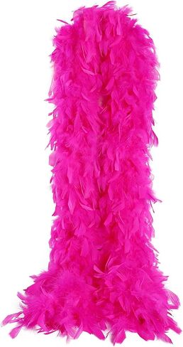 Tharaht Chandelle Feather Boa 19 Color-38G/55G100G 2 Yard Dancing Party Halloween Costume Decoration Feathers BOA in Kuwait