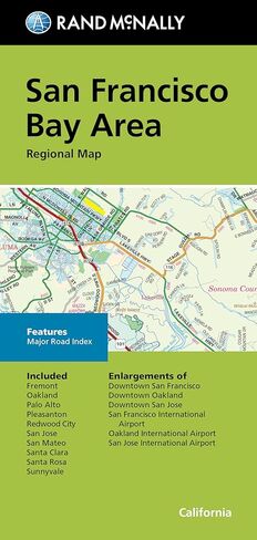 خريطة راند ماكنالي: خريطة منطقة خليج سان فرانسيسكو الإقليمية in Kuwait
