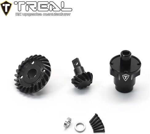 TREAL Harden Steel Axle Ring & Pinion Gears Set 12T/24T for FCX24 Smasher Power Wagon (Axle Gears with Differential Hub) in Kuwait