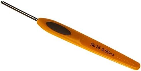 Westlake Art Clover Steel Crochet Hook ، رقم 14/0.50 مم (1027) ، 0.317 أوقية - مقبض مريح ، صياغة دقيقة مع مقص تطريز ، انزلاق ناعم ، مضغوط ، صلب الكروشيه الناعم [حزمة 2] in Kuwait