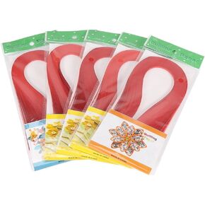 شرائط Quilling ، 600 شرائط ألوان نقية 3 × 39 سم شرائح ورق Quilill