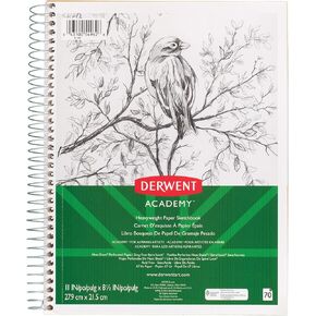 Derwent Academy Heavyweight Sketchbook, 11 in. x 8-1/2 in., 70 sheets
