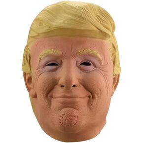 قناع Donald Trump المضحك مع ميزات واقعية مثالية لحفلات الهالوين و Cosplay (اللاتكس)