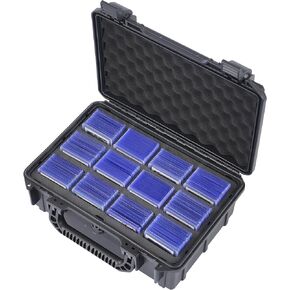Toploader Storage Box, Holds 360+ Top Loaders - Premium Top Loader Case for 3" x 4" Top Loaders & Magnetic Card Holders, Sports Card Storage Boxes for Trading Cards