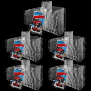 120 Pcs Clear Protector Cases Model Car Clamshell Cases Display Case Clear Protective Packs Car Blister Pack Covers Compatible with Hot-Wheels for Storage, 7.5 x 5 x 2 Inch