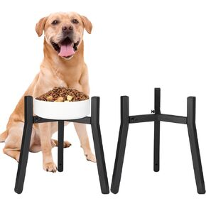 2 Pack Adjustable Dog Bowl Stand Fits 7-10.6" Bowl Elevated Dog Food and Water Bowl Stand Tall Dog Bowls Holder for Food Feeder for Large Medium and Small Dogs(Not Adjustable Height)