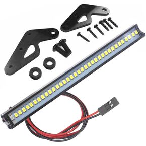 ShareGoo Super Bright 36 LED Light Bar Metal Roof Lamp Lights Compatible with Traxxas TRX-4 90046 D90 Axial SCX10 1/10 RC Crawler,150mm/5.9"