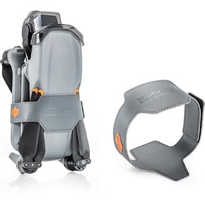 DJI AIR 3S/AIR 3 أحزمة حامل المروحة ، نطاقات تثبيت آمنة وقابلة لإعادة الاستخدام لـ DJI AIR 3S/AIR 3 بدون طيار ، حزام واقي مواد PU متين ، يسهل تثبيته ، يحمي المراوح أثناء التخزين والنقل
