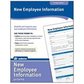 New Employee Information Made E-Z HR117